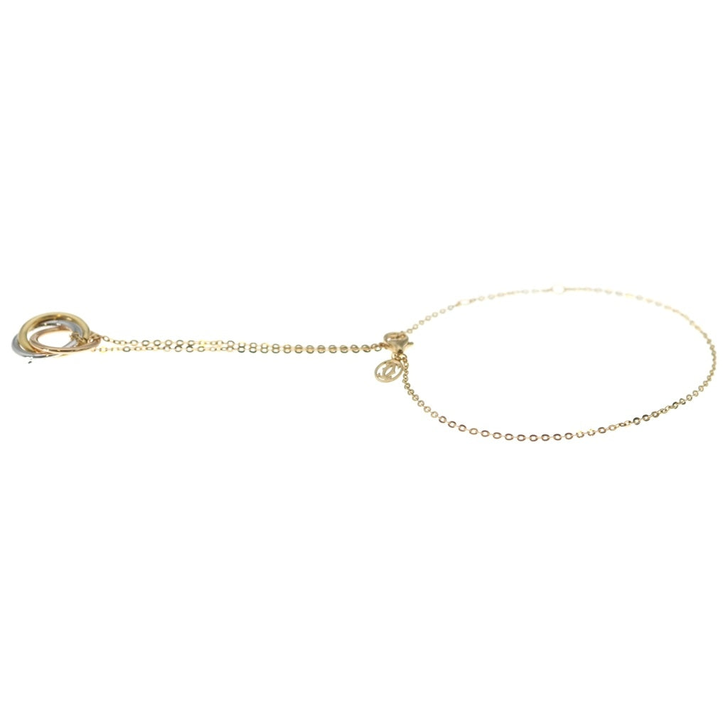 Cartier(カルティエ) トリニティブレスレット パヴェダイヤ ゴールド/ピンクゴールド/ホワイトゴールド レディース