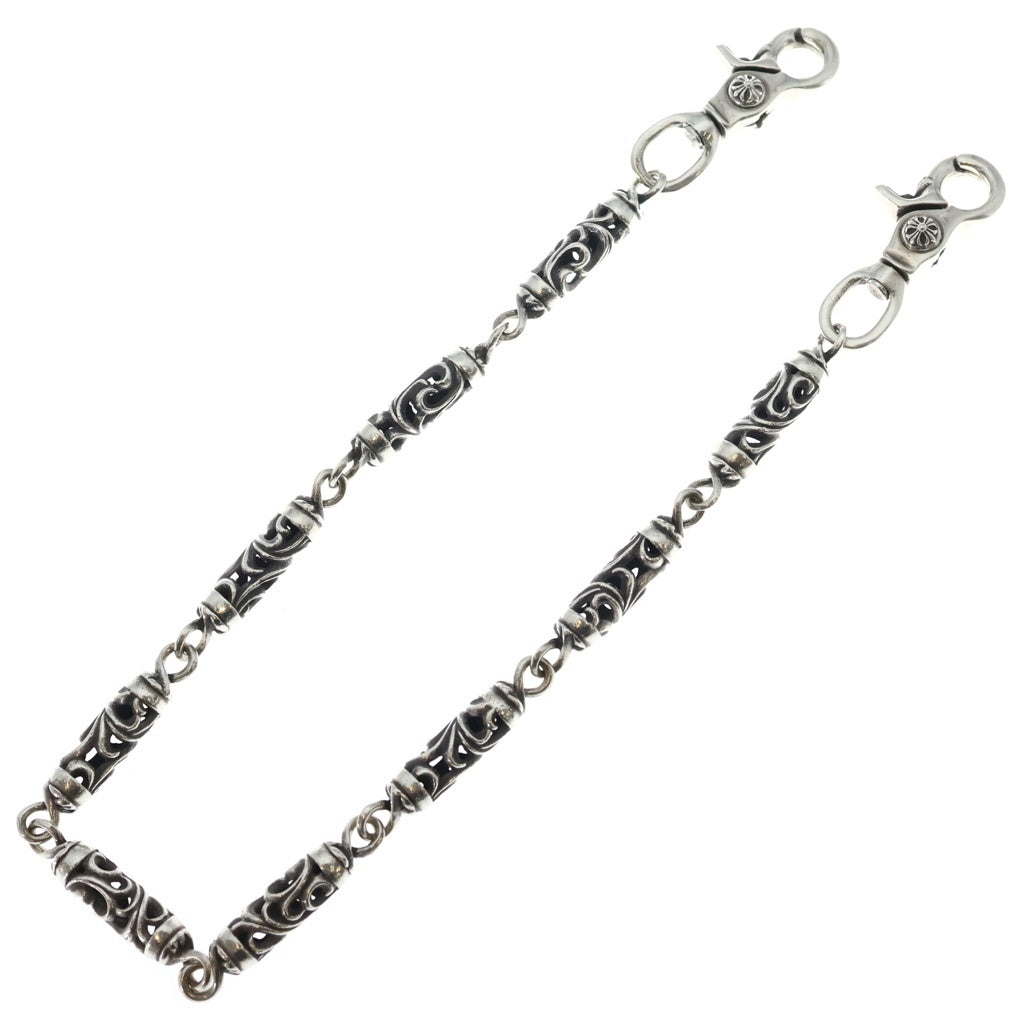 CHROME HEARTS(クロムハーツ) ROLLER 9LINK 2クリップ ローラー 9リンク ウォレットチェーン シルバー