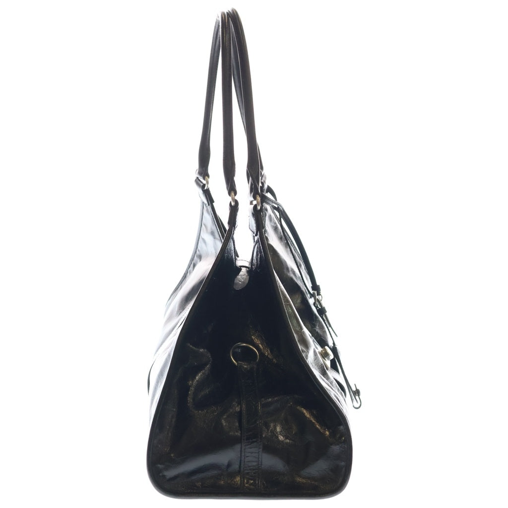 PRADA(プラダ) スモール レザー トート ハンドバッグ ブラック レディース