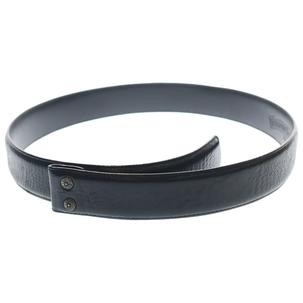 CHROME HEARTS(クロムハーツ) 1.5 STRAP 1.5インチ ホースシューリベッツ レザーベルトストラップ ブラック