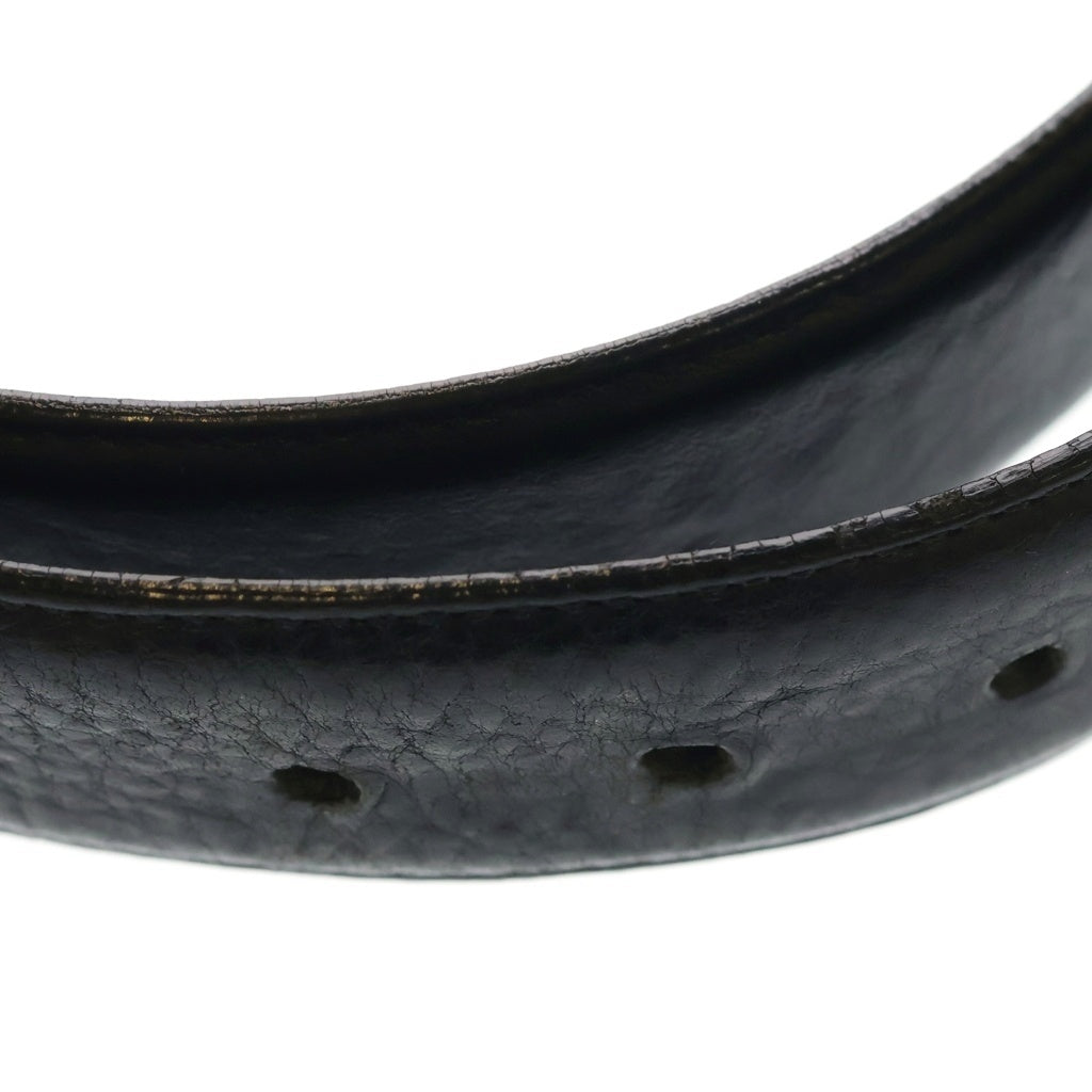 CHROME HEARTS(クロムハーツ) 1.5 STRAP 1.5インチ ホースシューリベッツ レザーベルトストラップ ブラック