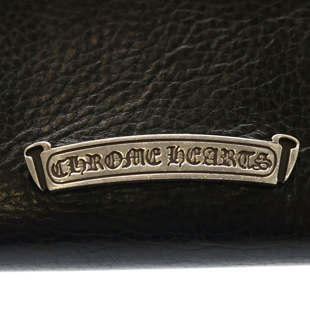 CHROME HEARTS(クロムハーツ) WAVE MINI ウェーブミニ レザーウォレット 財布 ブラックBCA373