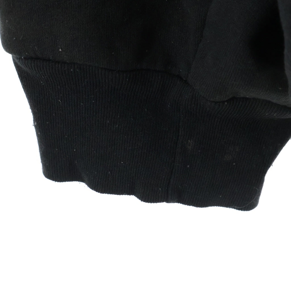 CHROME HEARTS(クロムハーツ) OLD THRML SWTSHRT HD ZIP 裏地サーマルアームロゴ バックホースシュープリント ダガージップアップパーカー ブラック