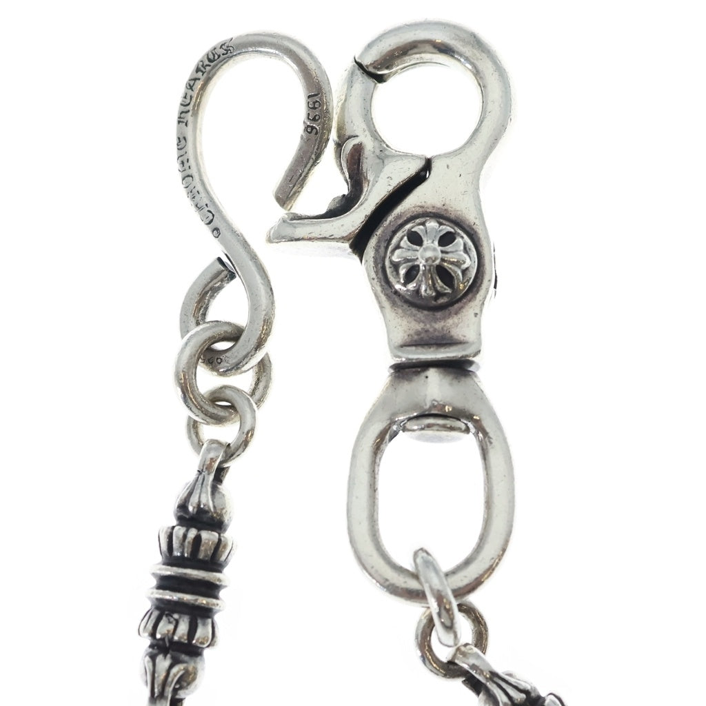 CHROME HEARTS(クロムハーツ) 1CLIP BARREL CROSSBALL 9LINK 1クリップ バレル リンク クロスボール ウォレットチェーン シルバー