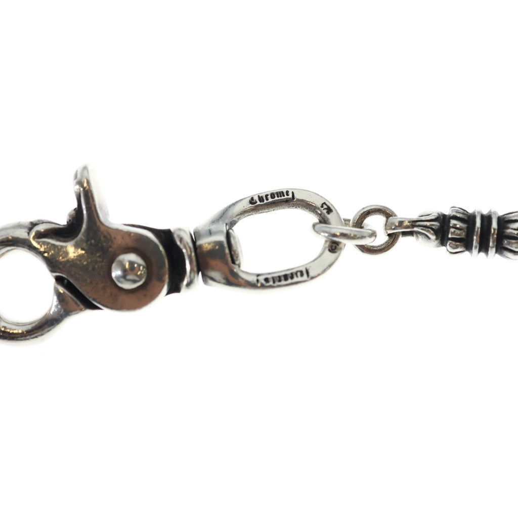 CHROME HEARTS(クロムハーツ) 1CLIP BARREL CROSSBALL 9LINK 1クリップ バレル リンク クロスボール ウォレットチェーン シルバー