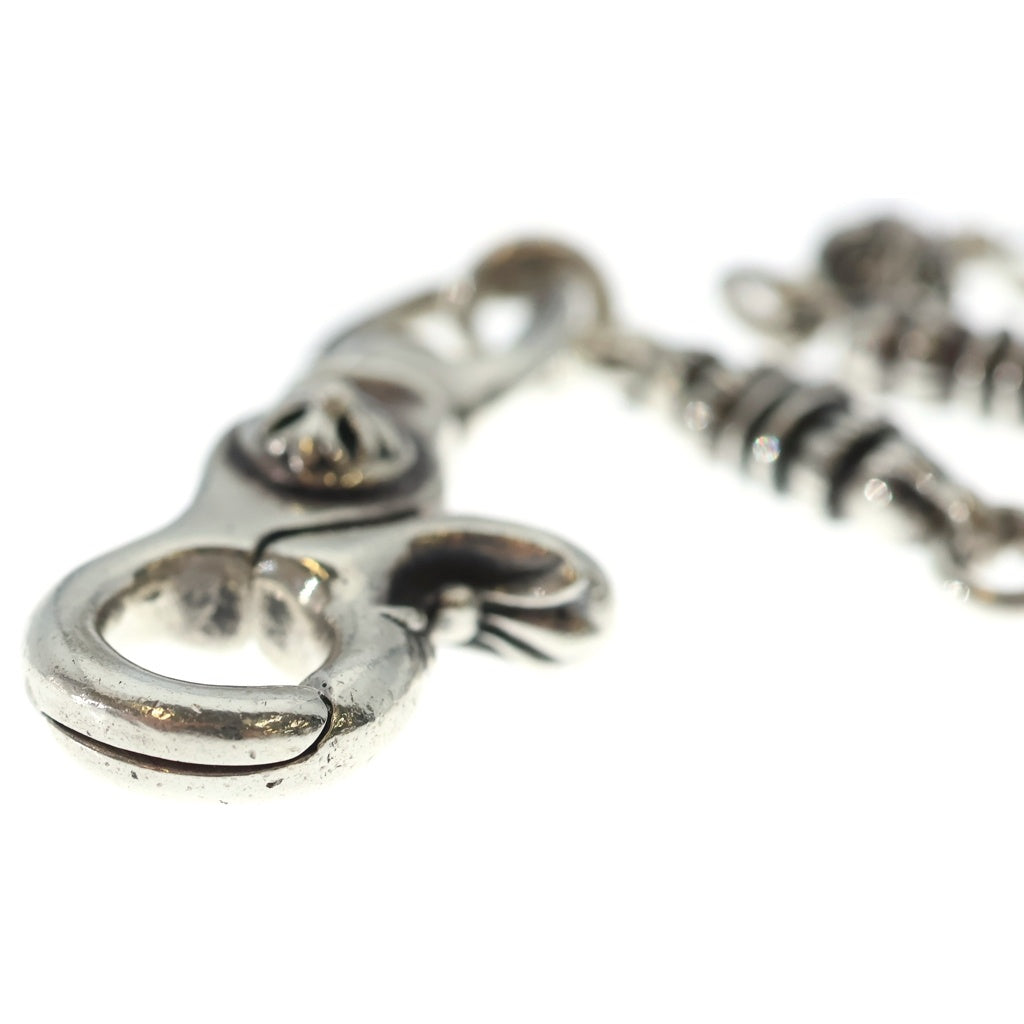 CHROME HEARTS(クロムハーツ) 1CLIP BARREL CROSSBALL 9LINK 1クリップ バレル リンク クロスボール ウォレットチェーン シルバー