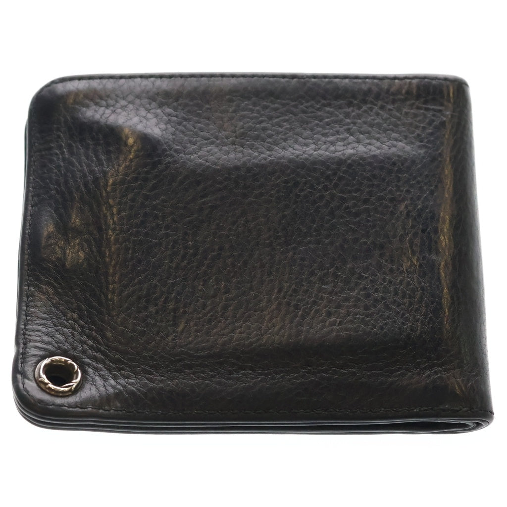CHROME HEARTS(クロムハーツ) 1SNAP 1スナップ クロス ボールボタン レザーウォレット 財布 ブラック BCA361