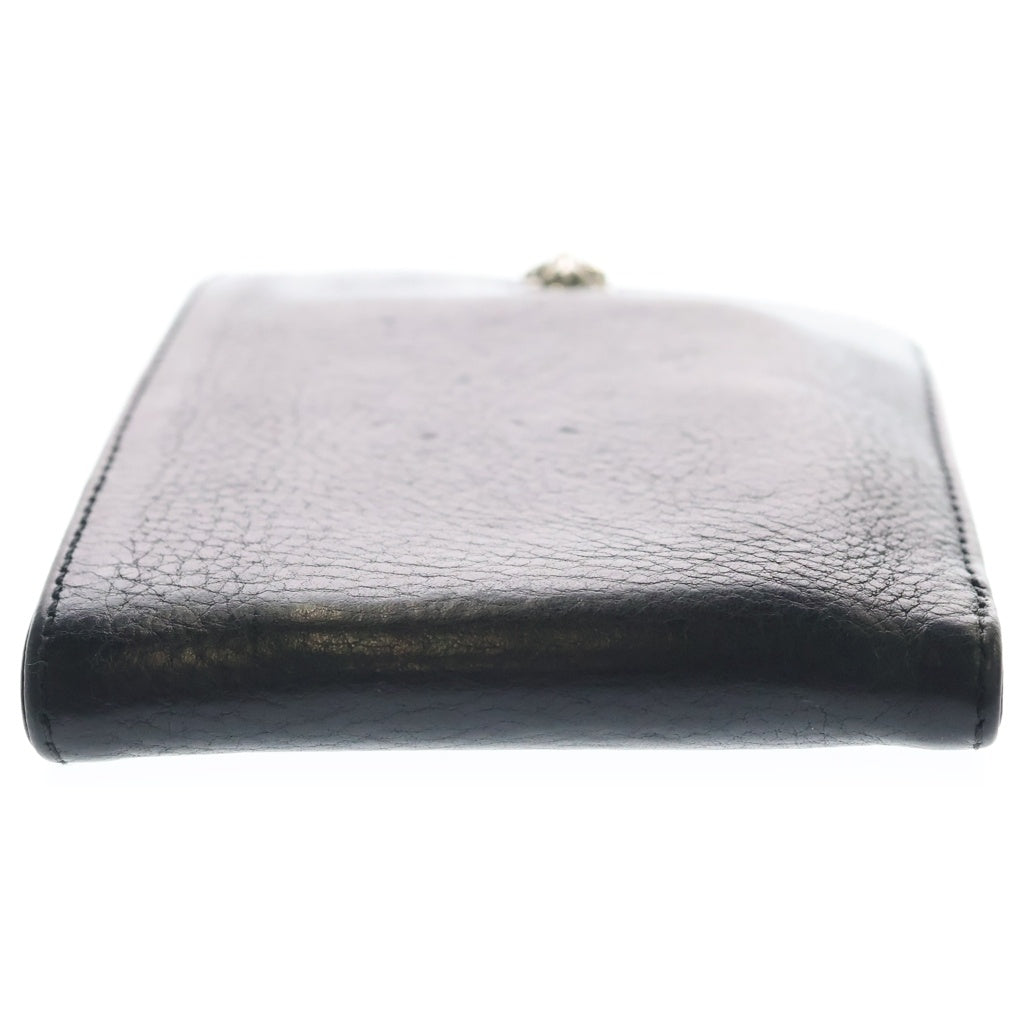 CHROME HEARTS(クロムハーツ) 1SNAP 1スナップ クロス ボールボタン レザーウォレット 財布 ブラック BCA361