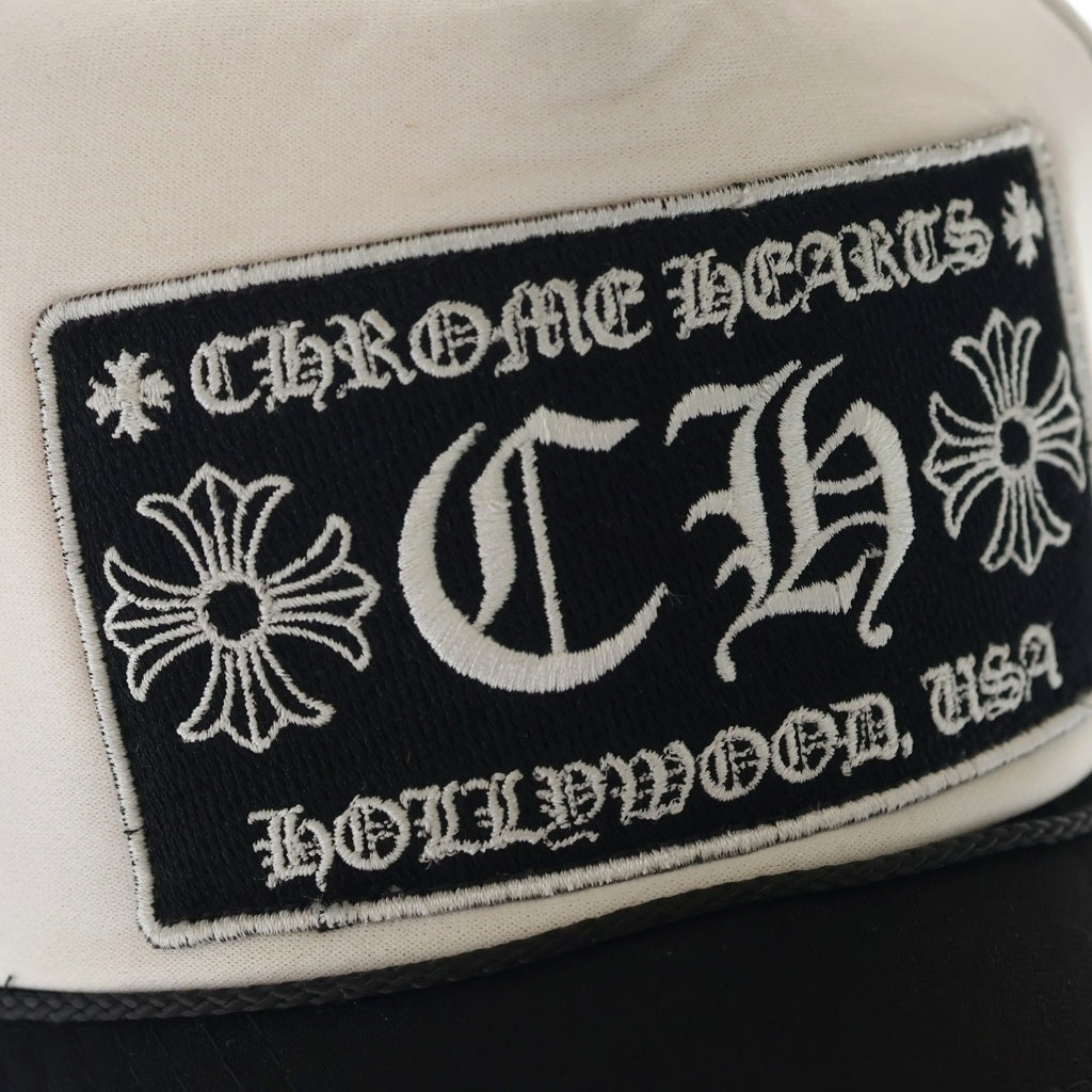 CHROME HEARTS(クロムハーツ) TRUCKER CAP トラッカー メッシュキャップ ホワイト/ブラック