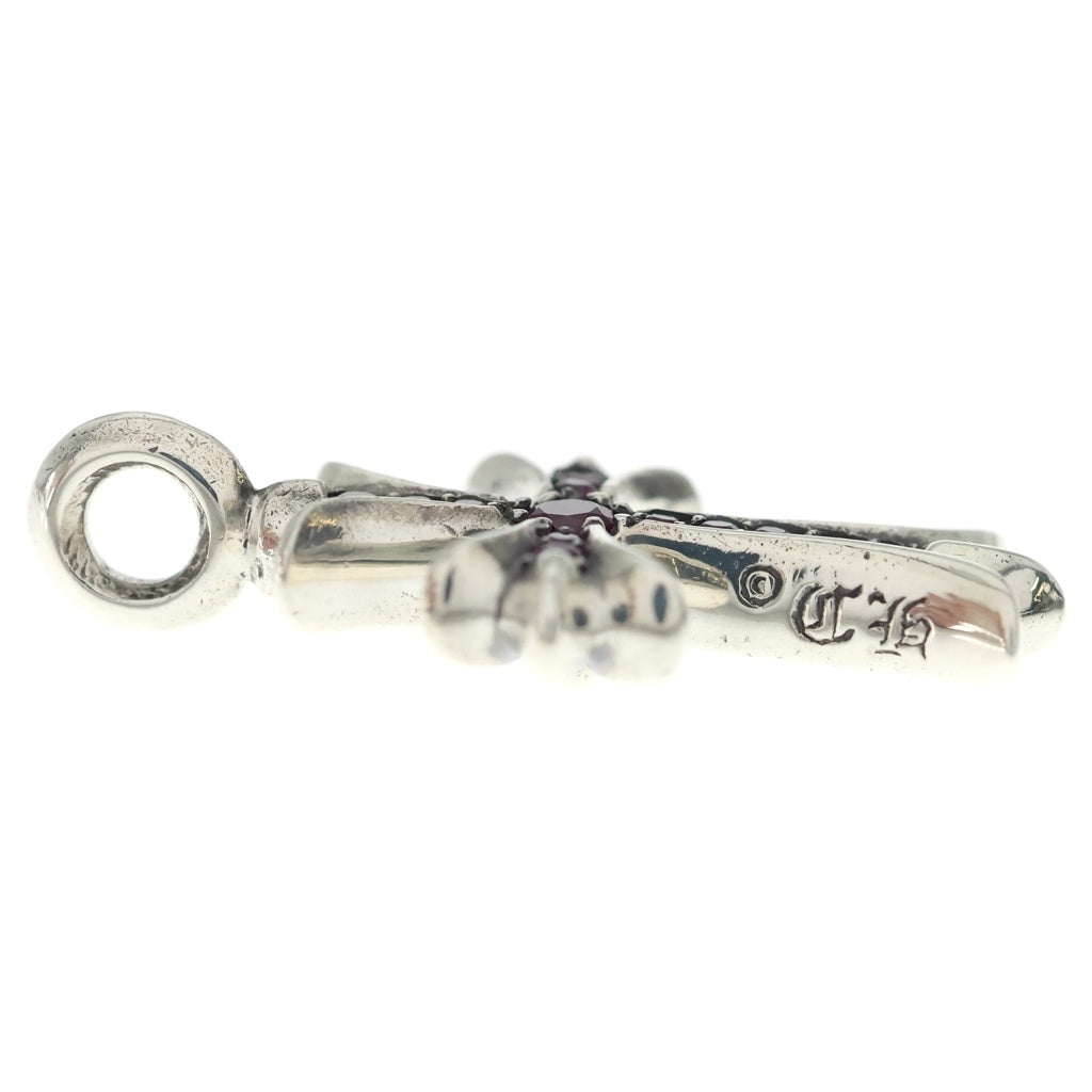 CHROME HEARTS(クロムハーツ) TNY CRSF P/RUB タイニーファットクロス PAVEルビー ペンダントトップ シルバー