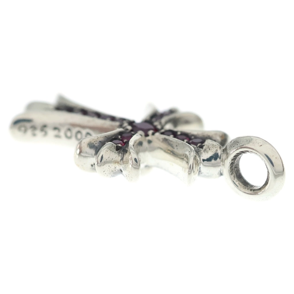 CHROME HEARTS(クロムハーツ) TNY CRSF P/RUB タイニーファットクロス PAVEルビー ペンダントトップ シルバー