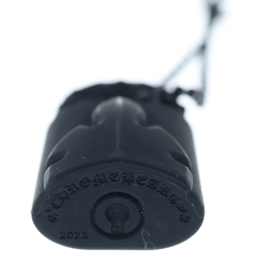 CHROME HEARTS(クロムハーツ) RUBBER PADLOCK FLERKNEE SLCN パドロック フレアニー ラバーネックレス シリコン ブラック