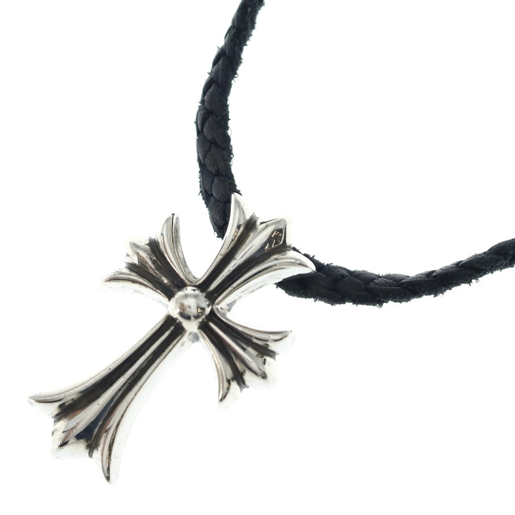 CHROME HEARTS(クロムハーツ) CH CRS SMLスモールCHクロス BC ボロチップブレイド ネックレス シルバー BCA220