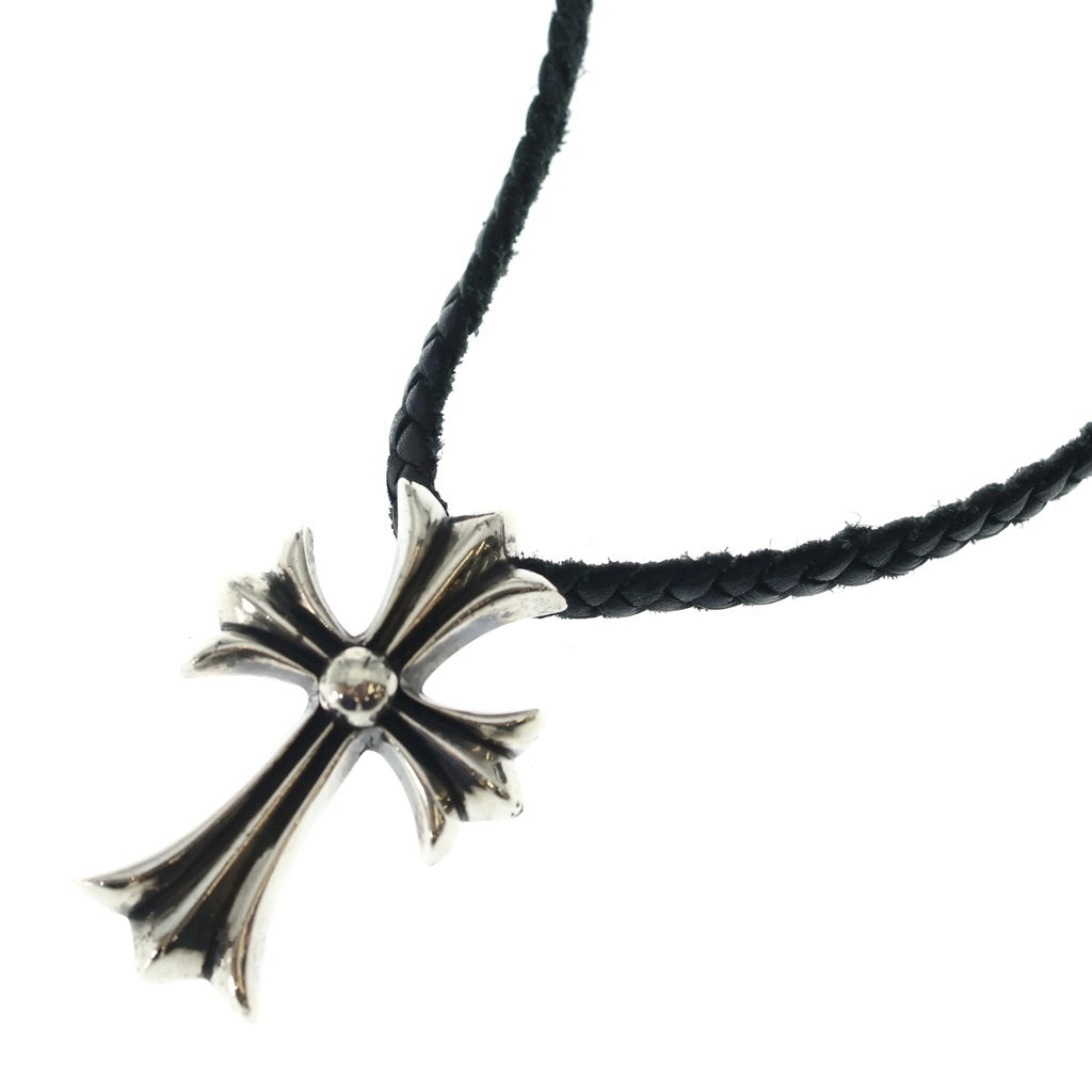 CHROME HEARTS(クロムハーツ) CH CRS SMLスモールCHクロス BC ボロチップブレイド ネックレス シルバー BCA220