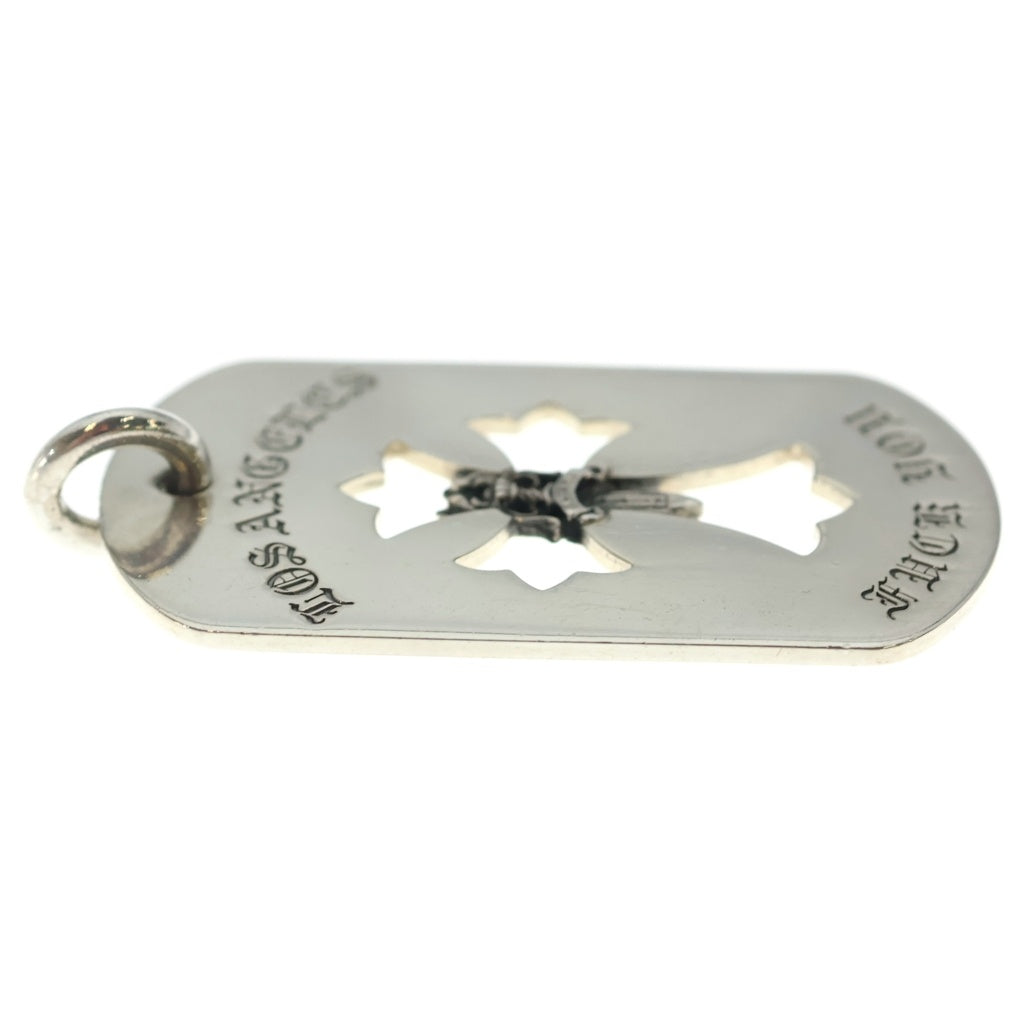 CHROME HEARTS(クロムハーツ) D TAG LRG LTD LA限定ラージドッグタグネックレストップ シルバー