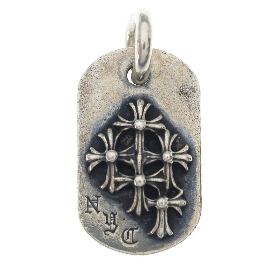 CHROME HEARTS(クロムハーツ) RAISED DOGTAG レイズドドッグタグ NYC限定 ネックレストップ シルバー