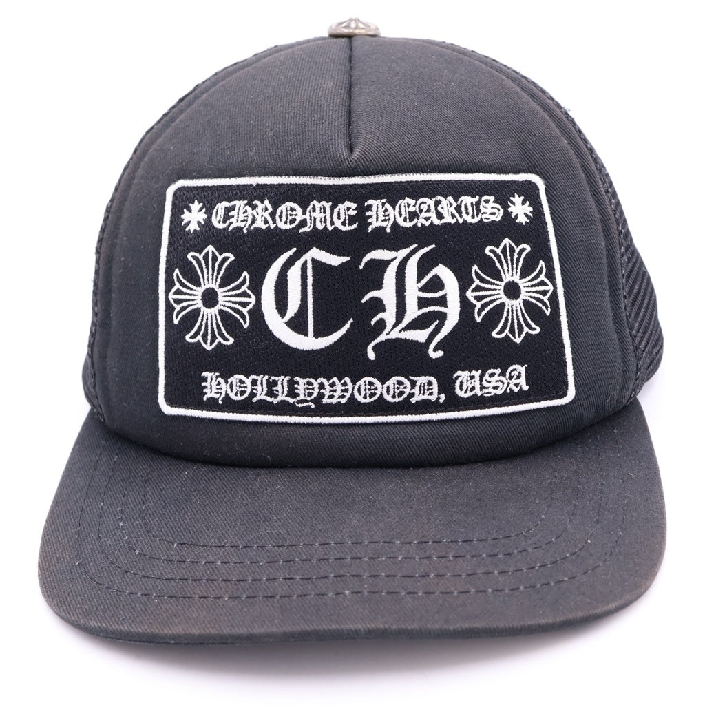 CHROME HEARTS(クロムハーツ) TRUCKER CAP CHパッチ メッシュ トラッカーキャップ 帽子 ブラック