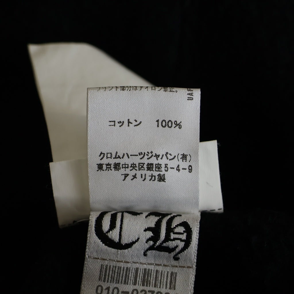 CHROME HEARTS(クロムハーツ) Zip Up Hoodie 袖Chプリント バックロゴ ジップアップパーカー ブラック