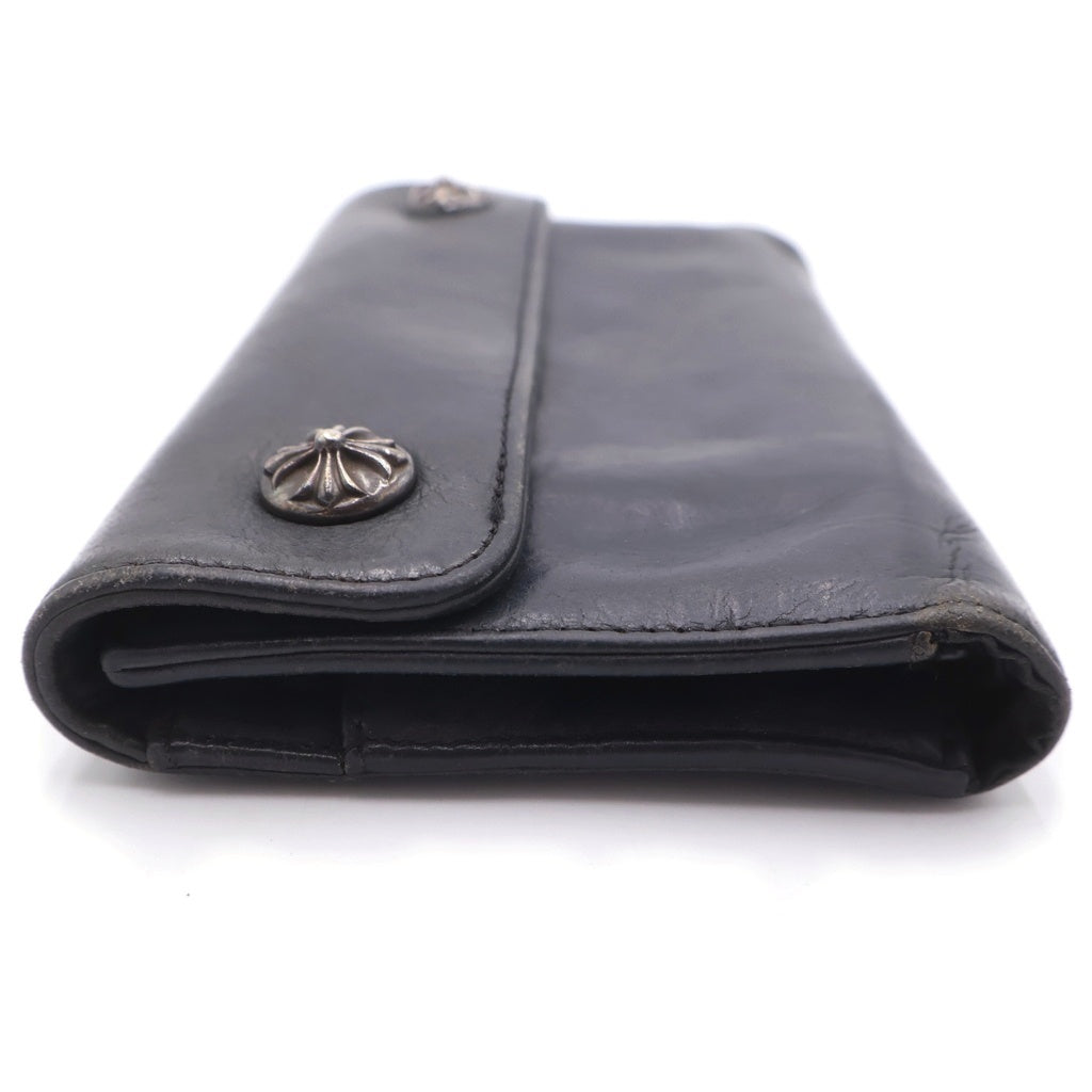 CHROME HEARTS(クロムハーツ) WAVE ウェーブ レザーウォレット 財布 ネイビーBCA375
