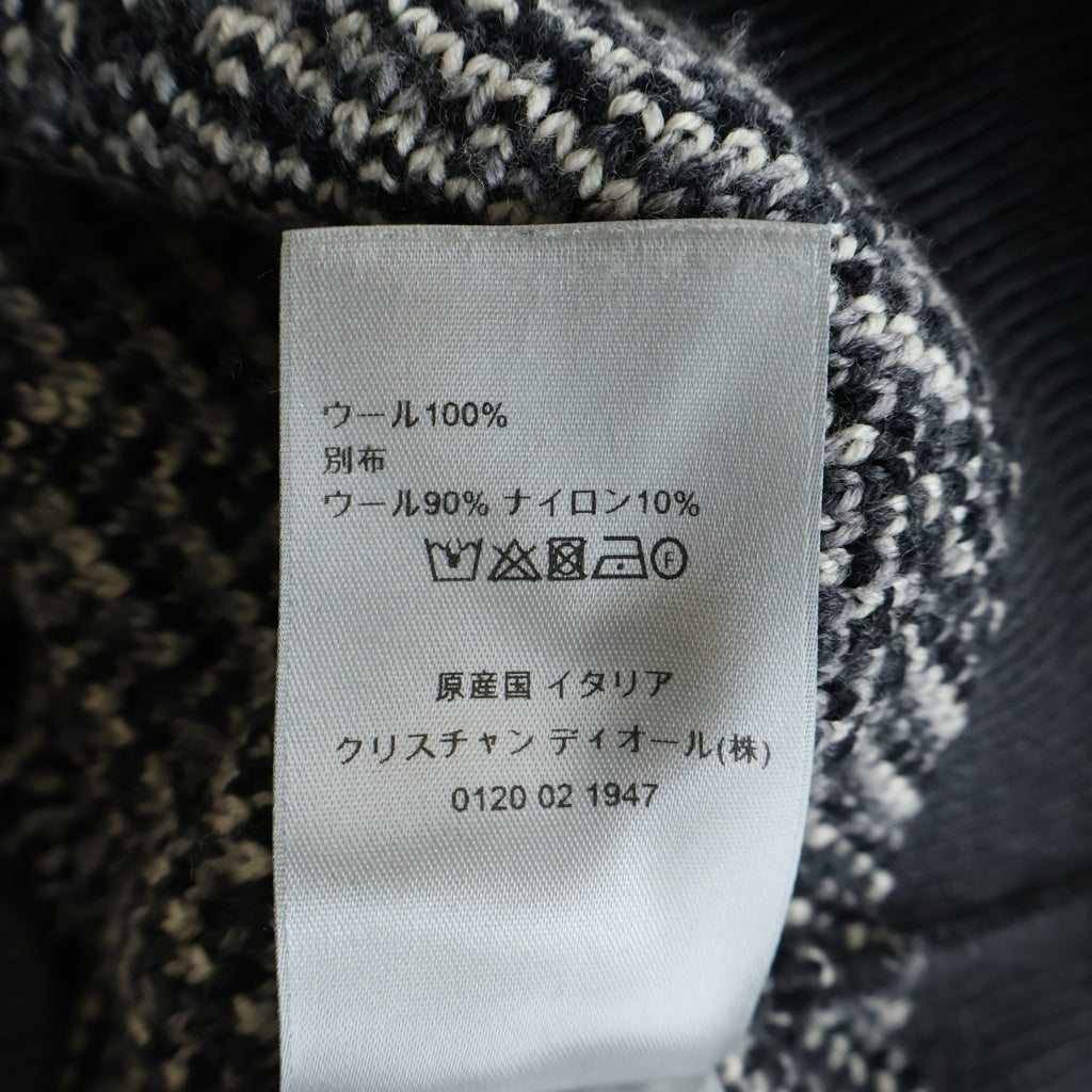 Christian Dior(クリスチャンディオール) 21AW Oblique Wool Jacquard Sweater オブリーク ウール ジャガード ニット セーター 213M658AT377 グレー