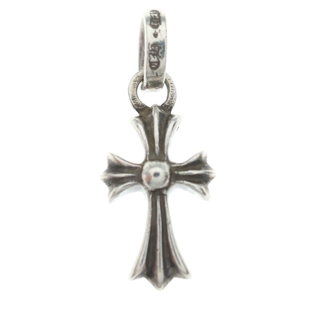 CHROME HEARTS(クロムハーツ) CRS BBYFAT P SAP ベイビーファットクロス PAVEサファイア ペンダントトップ シルバー BCA236