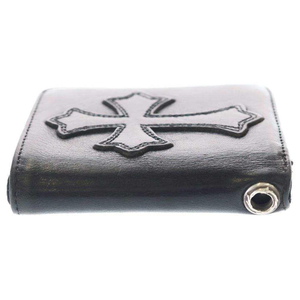 CHROME HEARTS(クロムハーツ) DIGIACOMO ディジャコモ クロスパッチ グロメット付二つ折り財布 ブラック