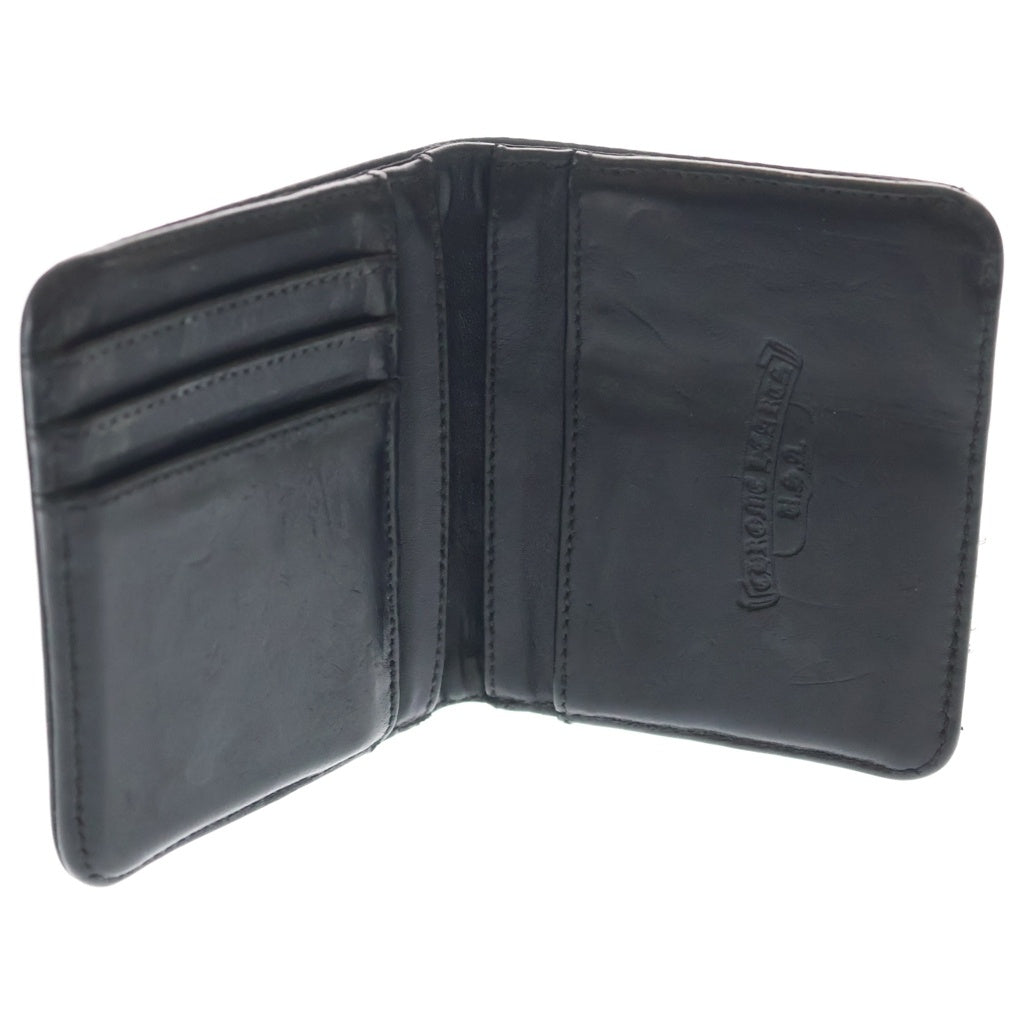 CHROME HEARTS(クロムハーツ) DIGIACOMO ディジャコモ クロスパッチ グロメット付二つ折り財布 ブラック