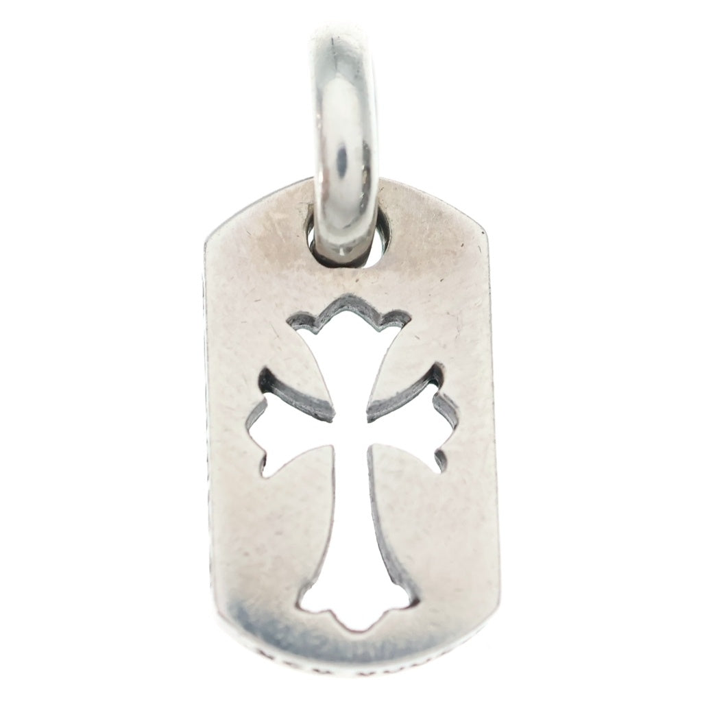 CHROME HEARTS(クロムハーツ) DT TNY CO CRS タイニーカットアウトクロスドッグタグ チャーム ペンダントトップ シルバー BCA252