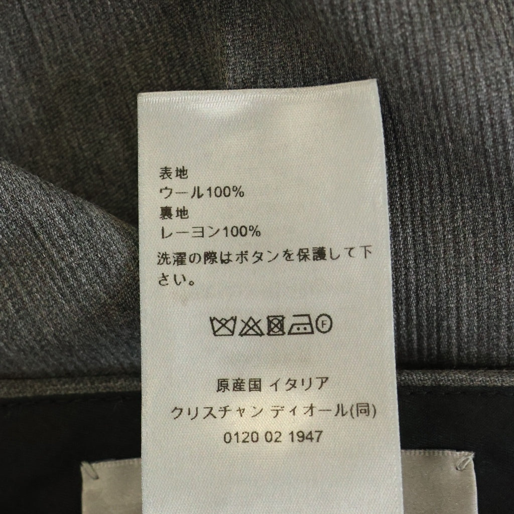 DIOR(ディオール) センタープレス ストライプ スラックス パンツ グレー 513C101A6460