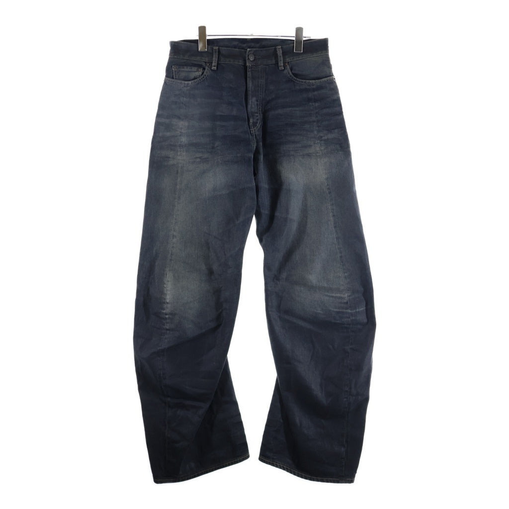 Acne Studios(アクネ ストゥディオズ) 2006M Glossy Loose Fit Jean コーティング加工 ルーズフィットジーンズ デニムパンツ グレー B00434