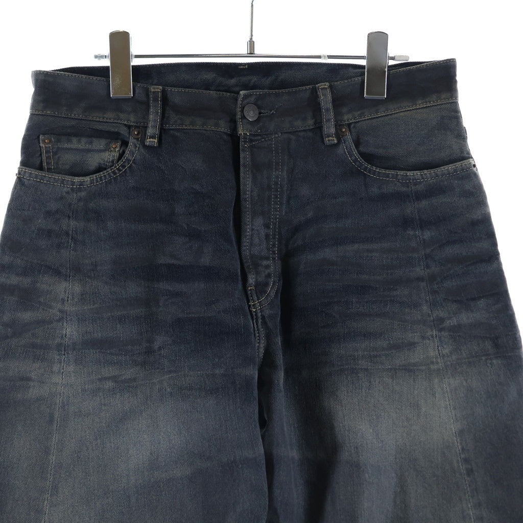 Acne Studios(アクネ ストゥディオズ) 2006M Glossy Loose Fit Jean コーティング加工 ルーズフィットジーンズ デニムパンツ グレー B00434