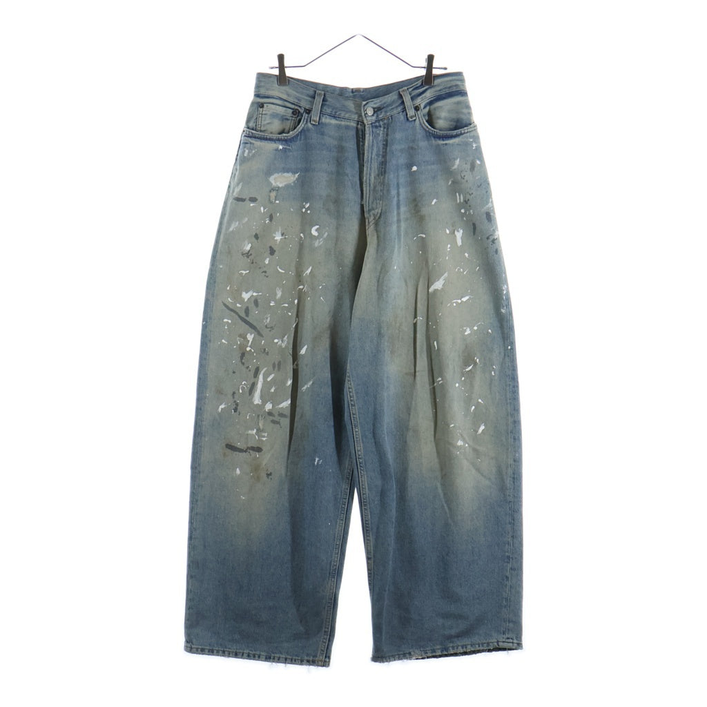 Acne Studios(アクネ ストゥディオズ) 2023F FN Trafalgar ペンキ加工 ストレートパンツ インディゴ A00429