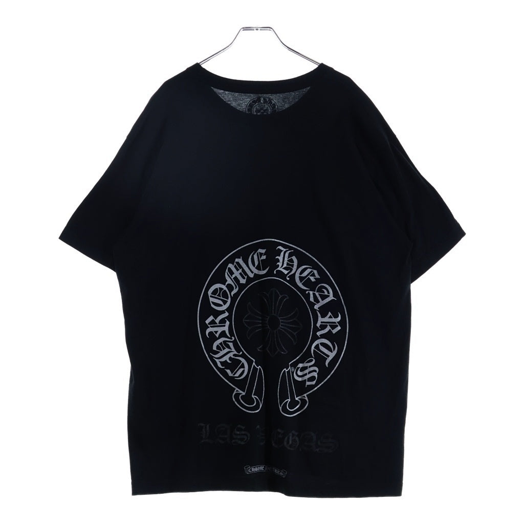 CHROME HEARTS(クロムハーツ) CH T-SHRT ラスベガス限定バックホースシュープリント 半袖Tシャツ カットソー ブラック