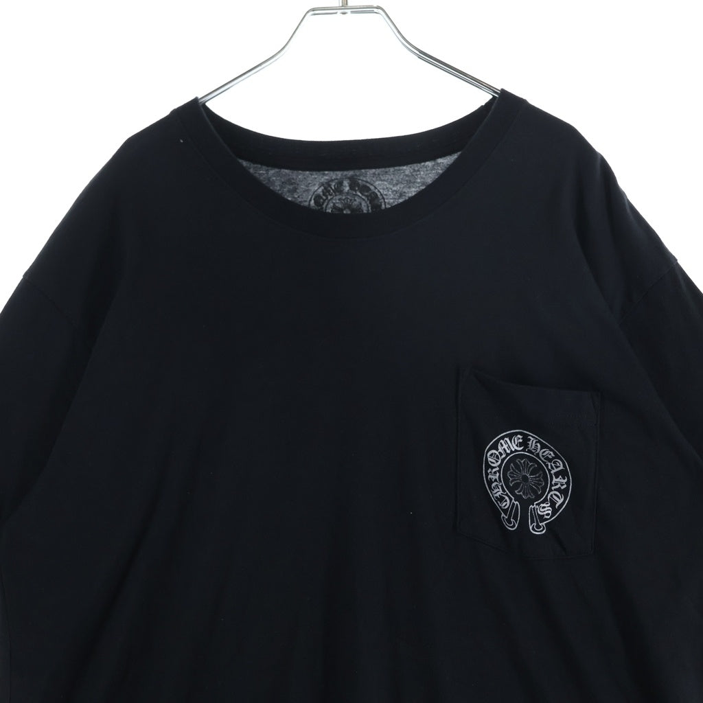 CHROME HEARTS(クロムハーツ) CH T-SHRT ラスベガス限定バックホースシュープリント 半袖Tシャツ カットソー ブラック