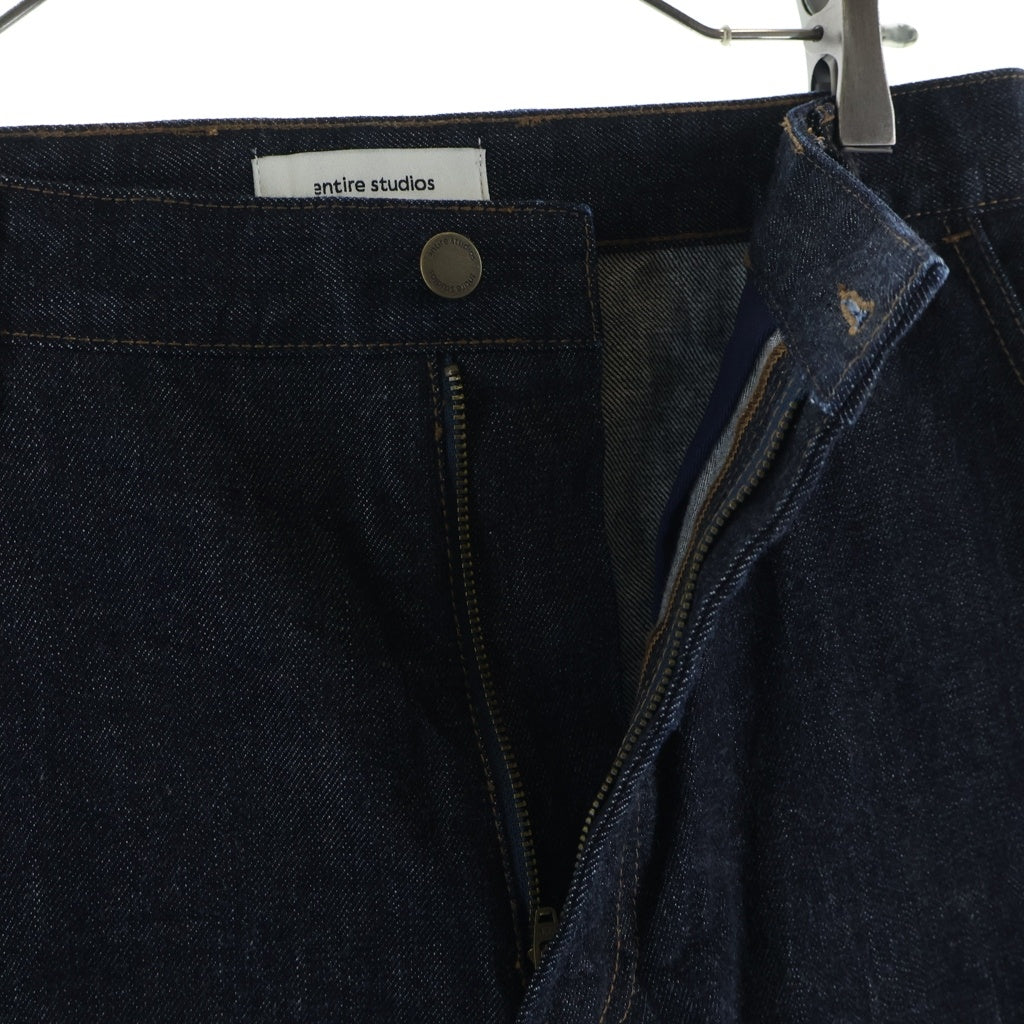 entire studios(エンタイア スタジオ) 25AW CUFF JEAN RAW ストレートデニムパンツ インディゴ ESM-W25-11011-RA