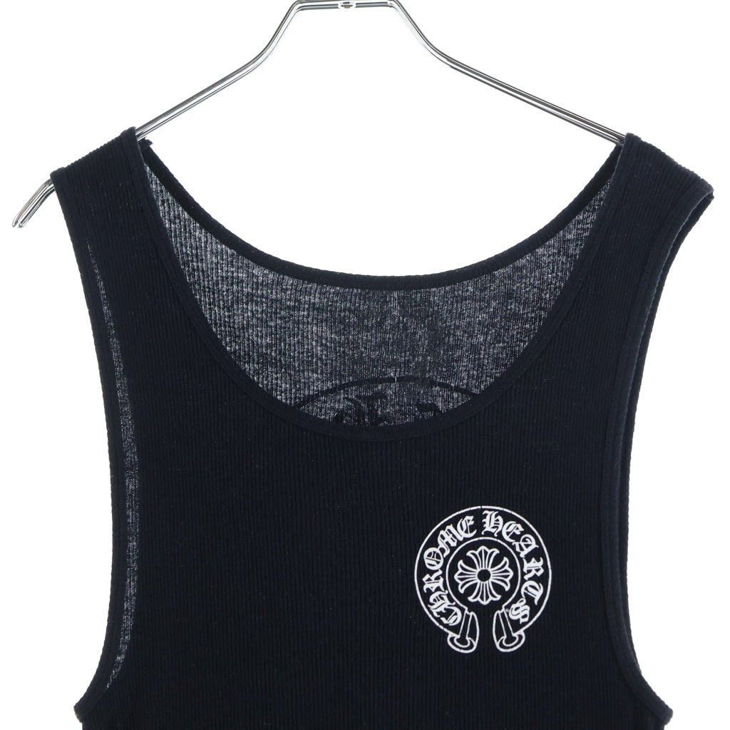 CHROME HEARTS(クロムハーツ) Back Horseshoe Print Tank Top バックホースシュープリント タンクトップ ブラック