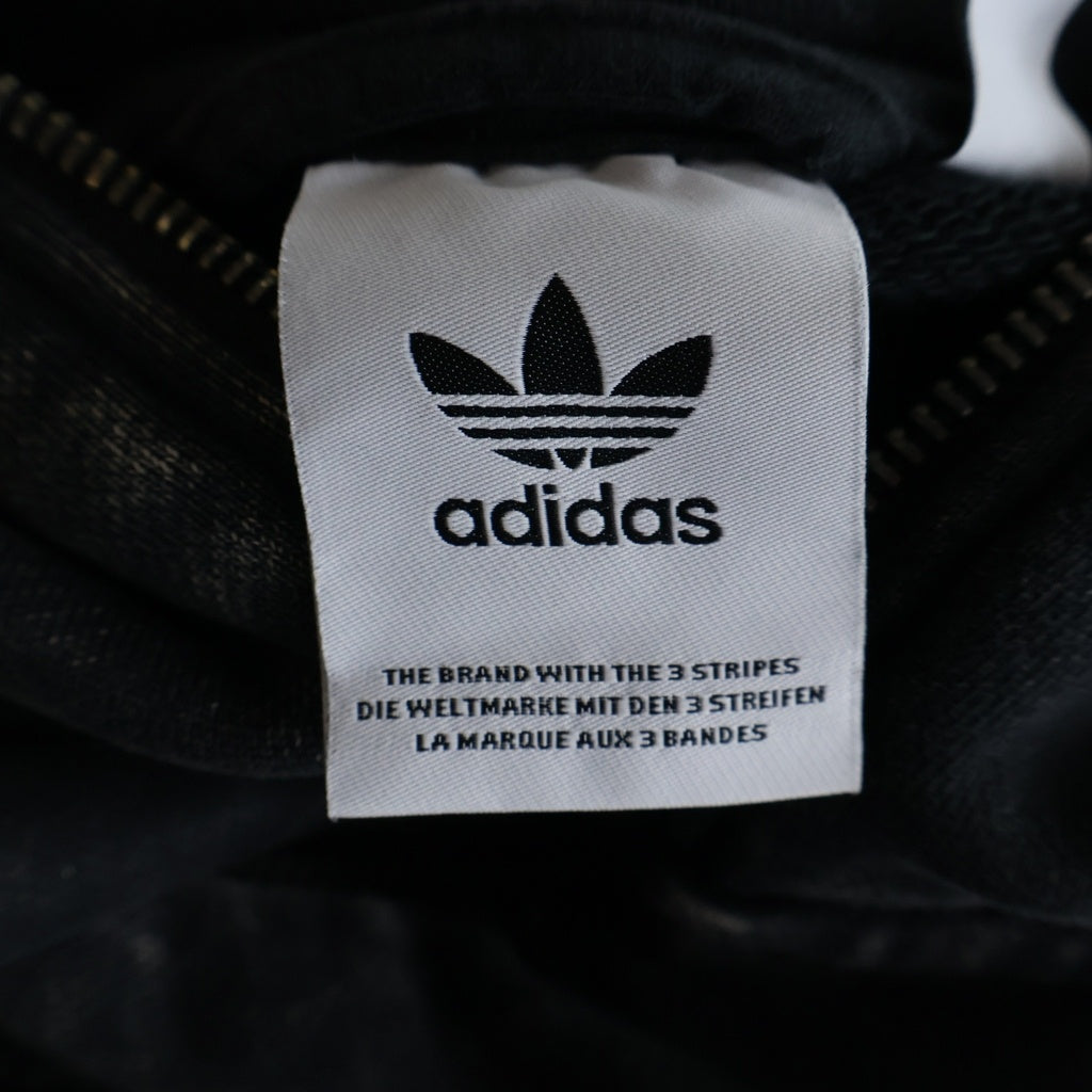 adidas(アディダス) サイドライン フルジップアップパーカー ブラック