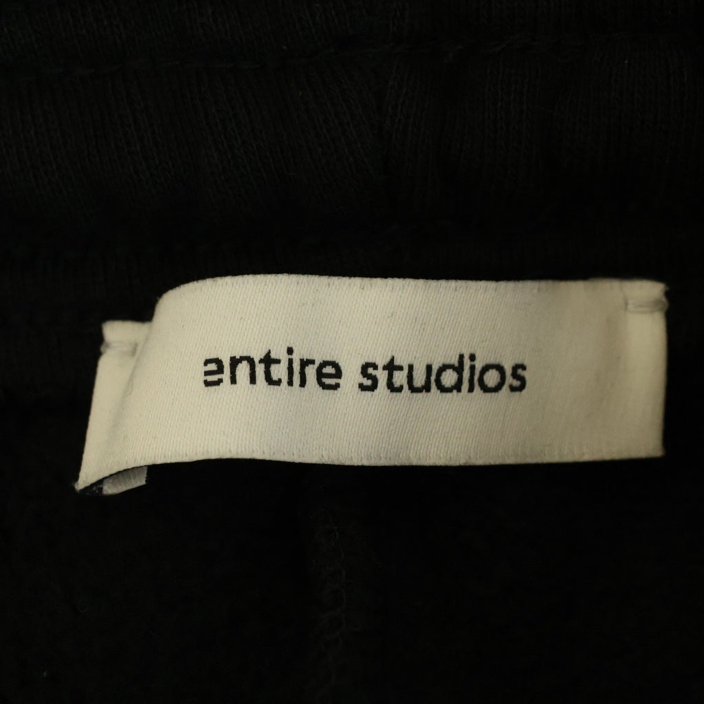 entire studios(エンタイア スタジオ) Straight Leg Sweatpant ストレート スウェットパンツ ブラック UNU-25-3017