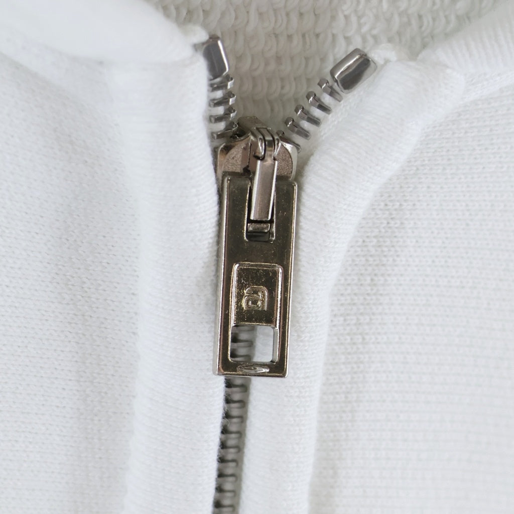 ALEXANDER WANG(アレキサンダーワン) フロントロゴ刺繍 ジップアップパーカー ホワイト UCC3252065