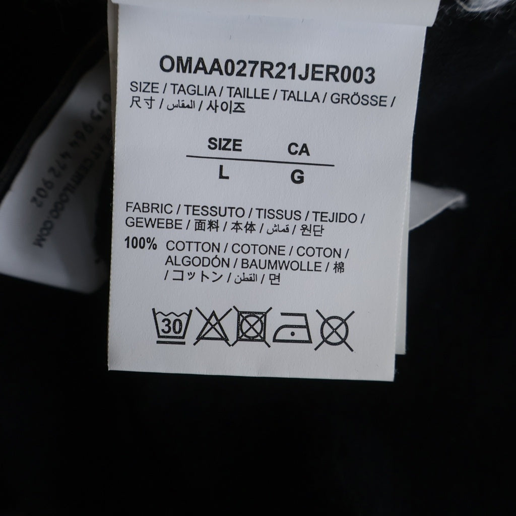 OFF-WHITE(オフホワイト) マーカー スリム ロゴ プリント Tシャツ 半袖カットソー ブラック OMAA027R21JER003