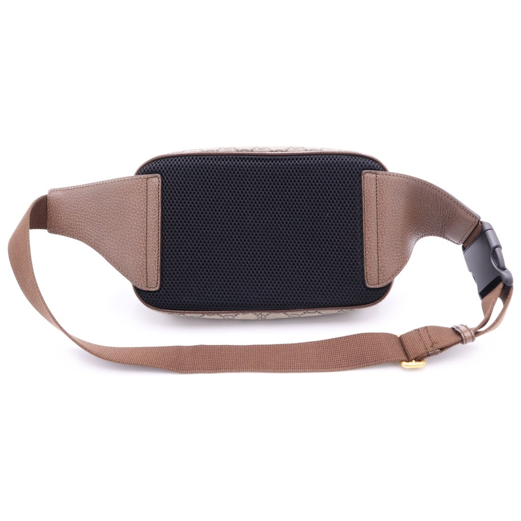 GUCCI(グッチ) GGスプリーム オフディア ベルト ウエストバッグ ブラウン 574796