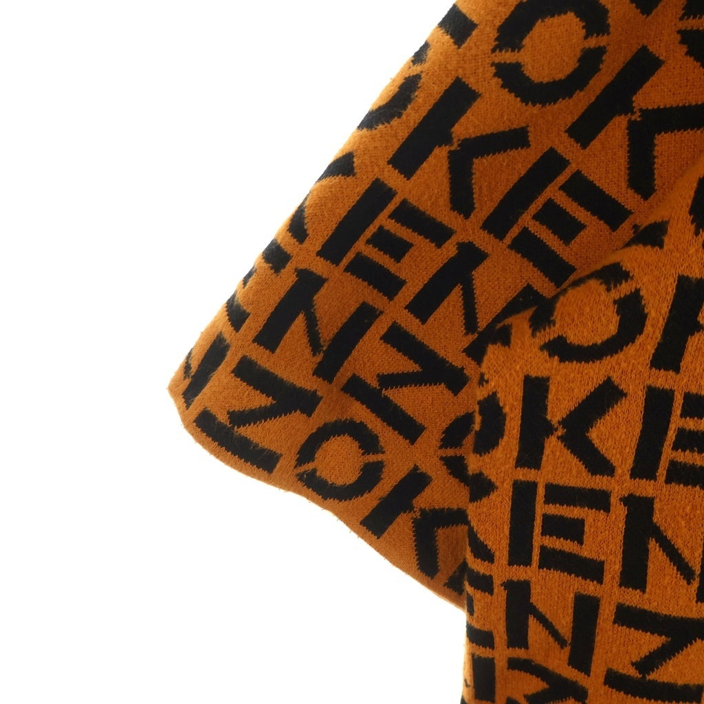 KENZO(ケンゾー) モノグラム オーバーサイズ ニット Tシャツ 半袖カットソー オレンジ FB65PU6383SC