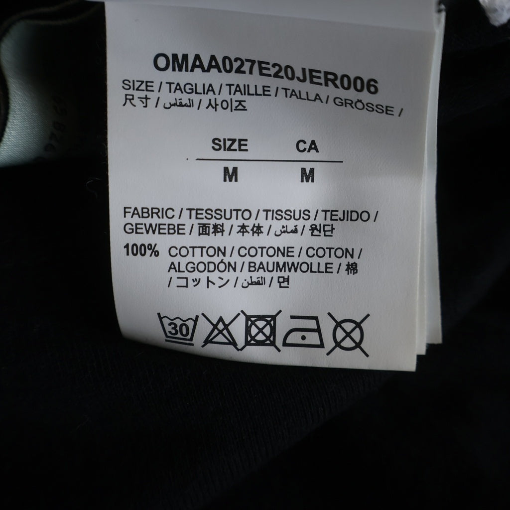 OFF-WHITE(オフホワイト) バックアロー プリント Tシャツ 半袖カットソー ブラック OMAA027E20JER006