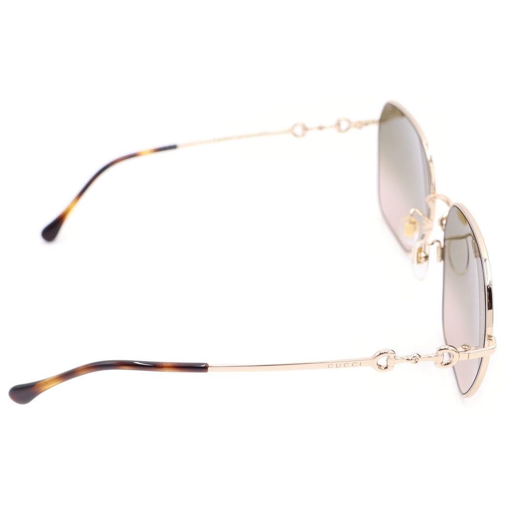 GUCCI(グッチ) ホースビット アジアンフィット サングラス ブラウン GG0882SA