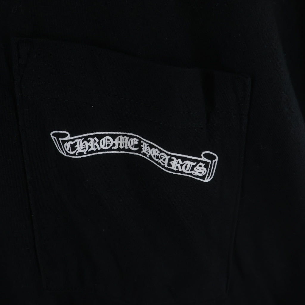 CHROME HEARTS(クロムハーツ) CH L/S T-SHIRT バックスクロールロゴ 長袖Tシャツ ロンT ブラック