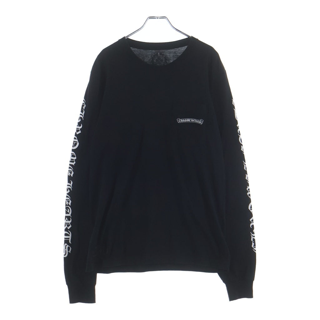 CHROME HEARTS(クロムハーツ) CH L/S T-SHIRT バックスクロールロゴ 長袖Tシャツ ロンT ブラック