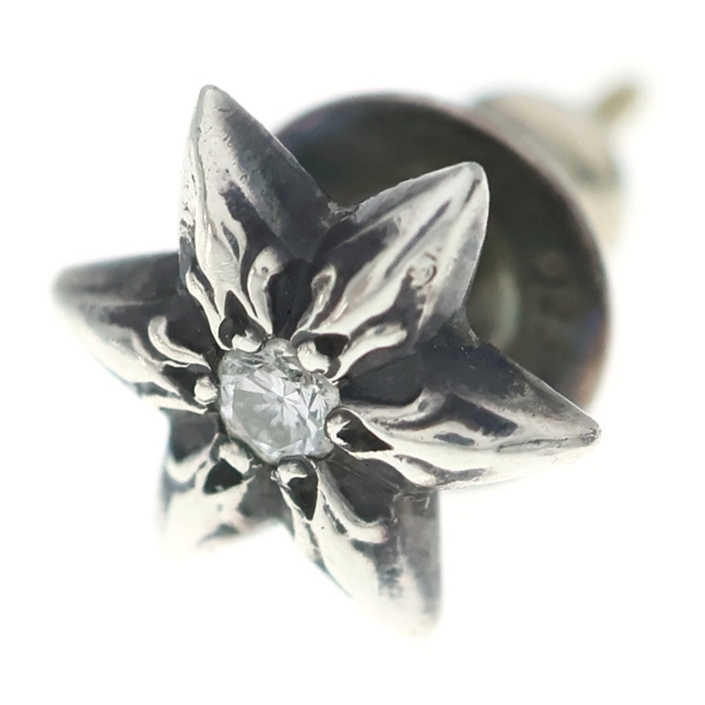 CHROME HEARTS(クロムハーツ) CO STAR DMND スタースタッド 1ダイヤ ピアス シルバー