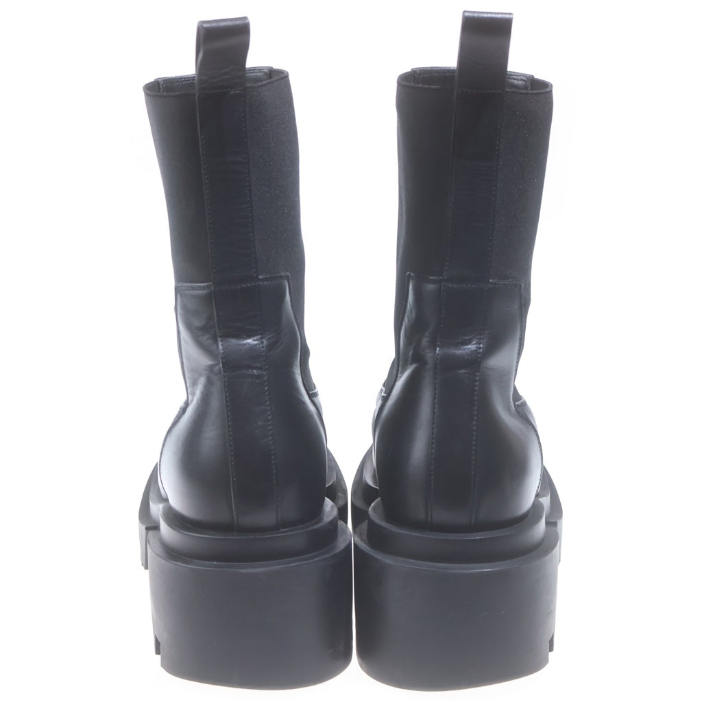 Rick Owens(リックオウエンス) 23SS Beatle Bogun ビートルボーガン カーフレザー サイドゴア ブーツ ブラック RU01C4832