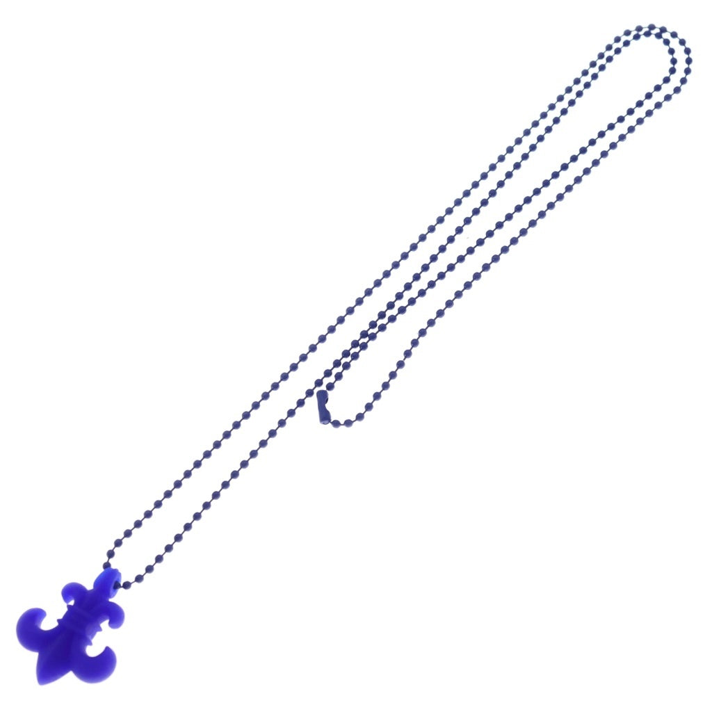 CHROME HEARTS(クロムハーツ) RUBBER BS FLUER ラバーフレア シリコンネックレス ブルー レディース