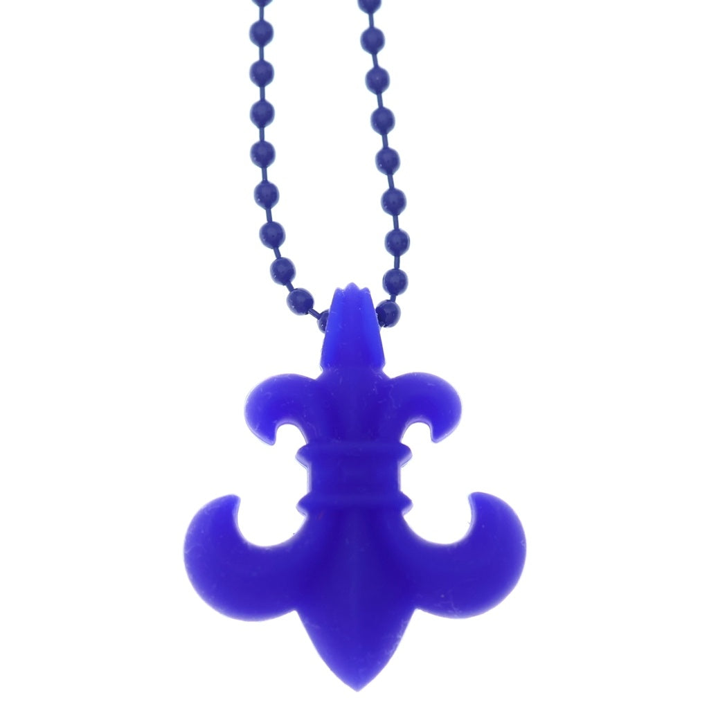 CHROME HEARTS(クロムハーツ) RUBBER BS FLUER ラバーフレア シリコンネックレス ブルー レディース